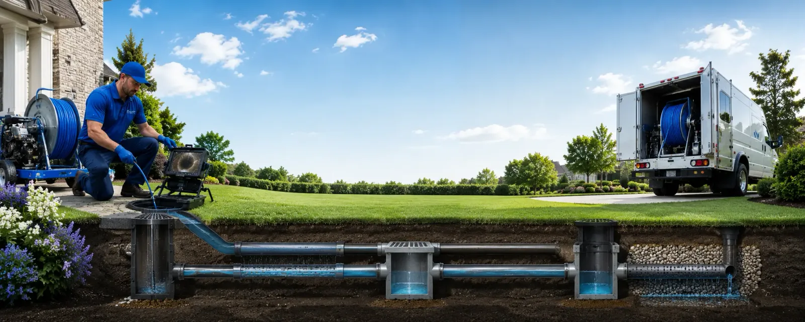 Outdoor drain cleaning information for Walnut Grove, MS
